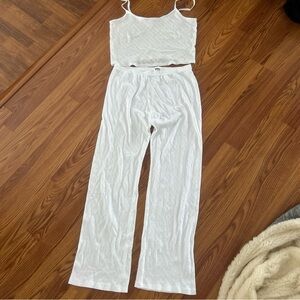 PINK Victoria's Secret White Lounge Set